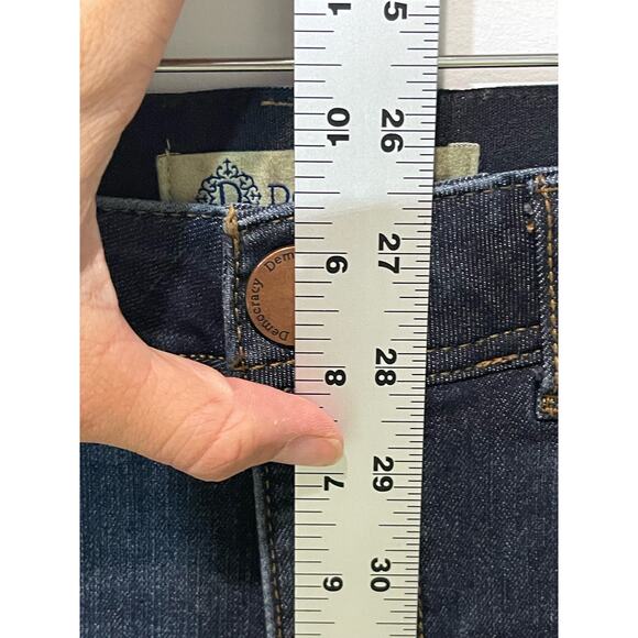 Democracy “Ab” Solution Jeans Women 8 Blue Skinny Dark Wash Stretch Slimming - Picture 9 of 11